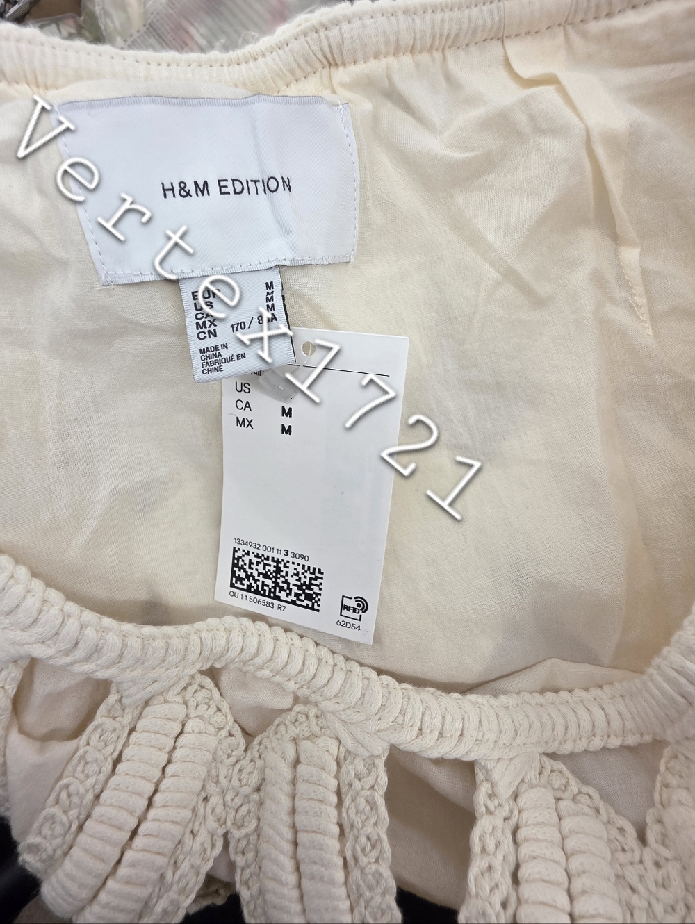 Brand New Sz M H&M CROCHET-LOOK Cream SKIRT - Picture 4 of 13